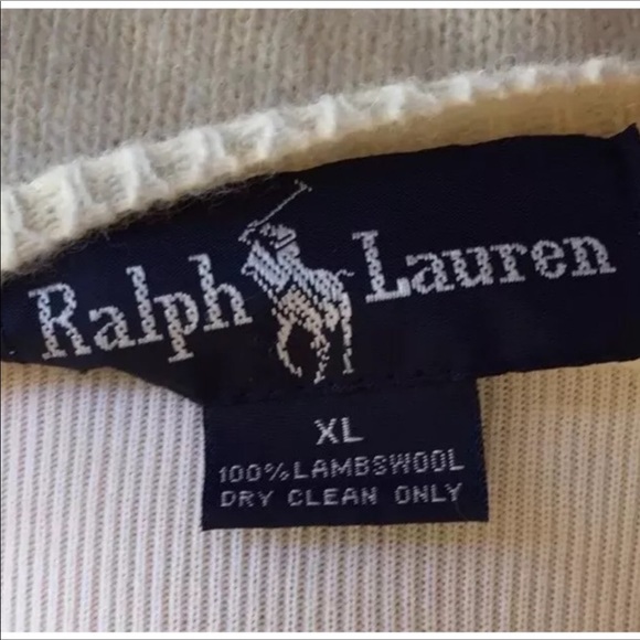 RALPH LAUREN 80's Equestrian Polo Sweater XL USA! - Picture 4 of 8